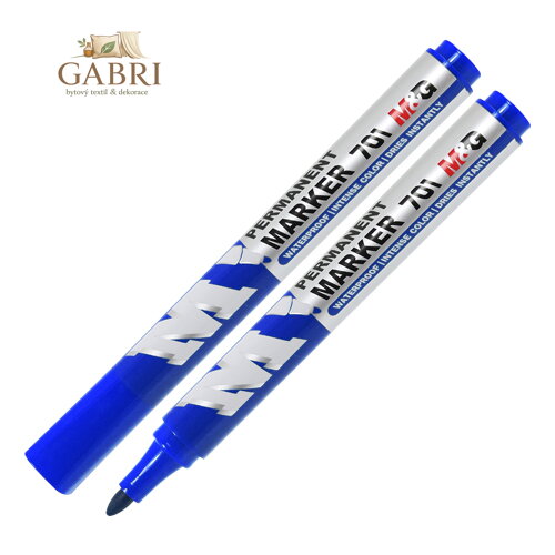Permanentní popisovač M & G Economical - modrý