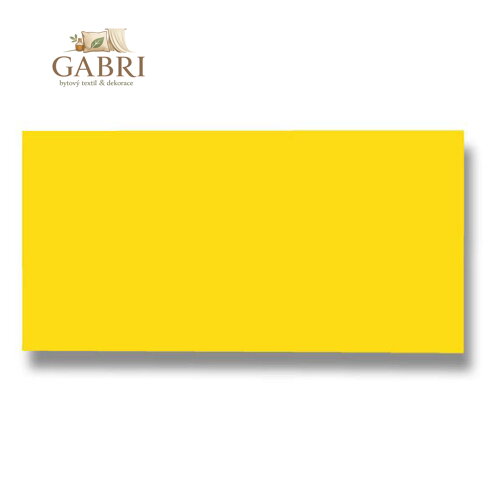 Listov.karta CF - 106x213 mm, žlutá 210g (25 ks)