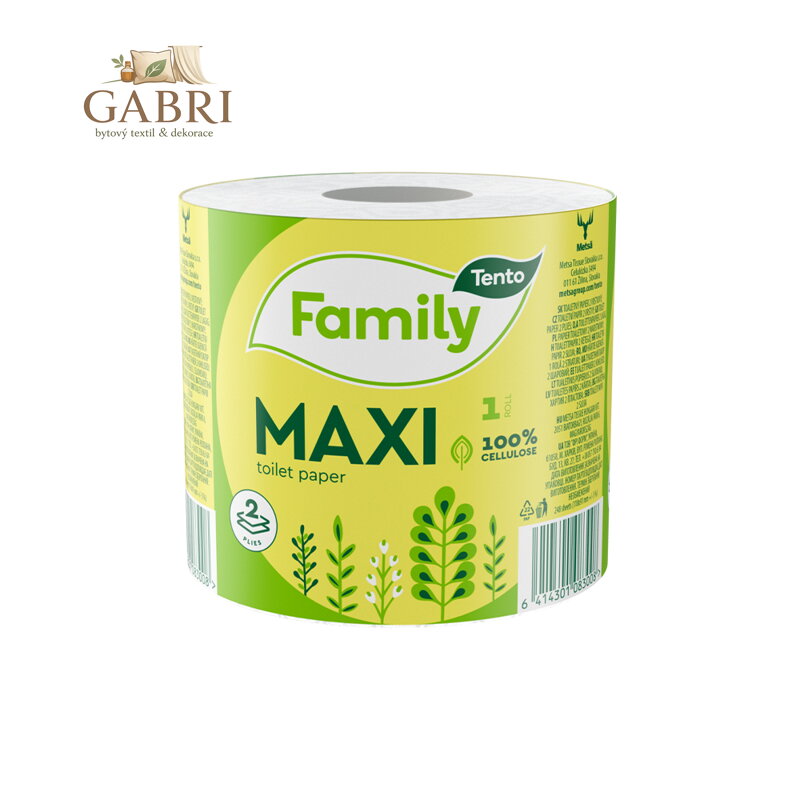 Toaletní papír Tento Family Maxi 2 vrstvy, 300 UTR.