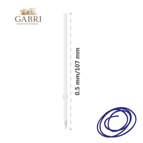 Náplň kuličková SOLIDLY mikrohrot 0.5 mm, modrá