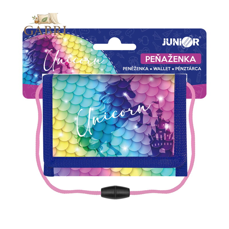 Dětská textilní peněženka - Seria 6 - Unicorn