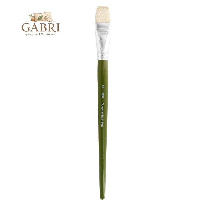 Štětec plochý M&G pro kvašové barvy č. 12