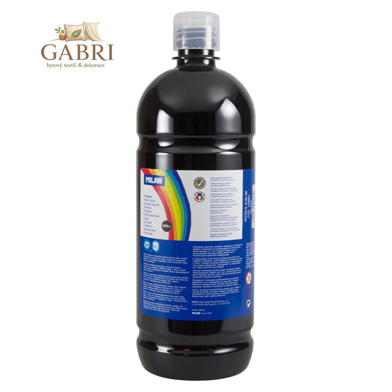 Farba temperová 1000ml černá