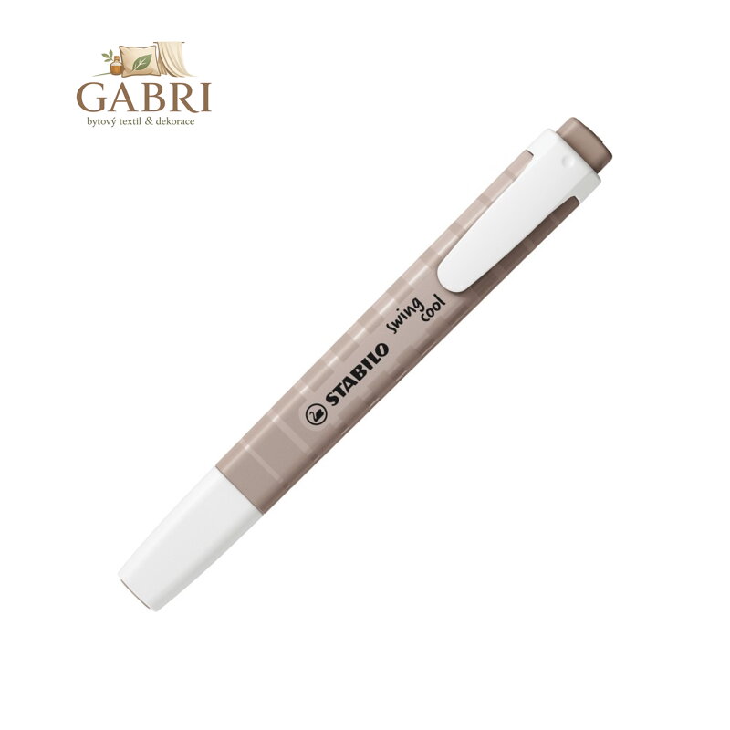 Zvýrazňovač - STABILO swing cool NatureCOLORS - teplá šedá