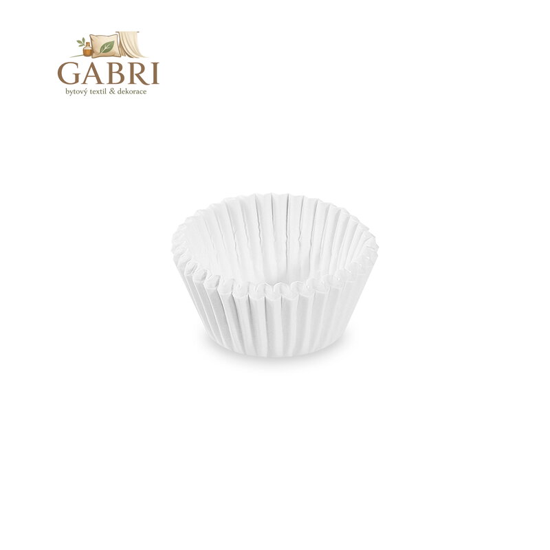 Cukr. košíčky bílé průměr 24 mm, výška 18 mm / 1000ks /