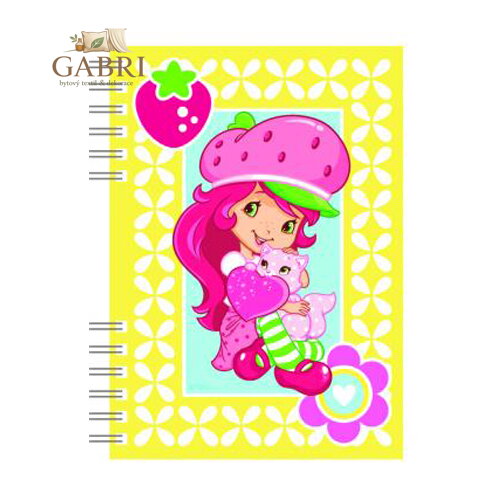 Zápisník A6 Akim se spirálovou vazbou Strawberry