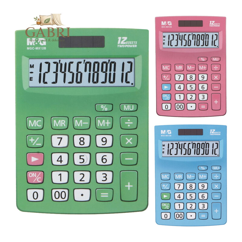 Stolní kalkulačka M&G MGC-MX12B, 12 číslic (3 barvy)
