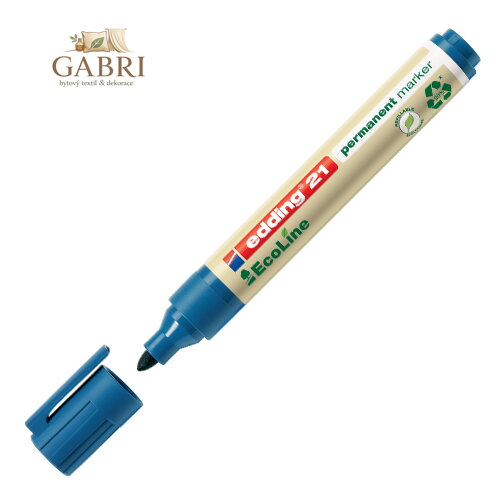 Permanentní popisovač Edding ecoline 21 modrý
