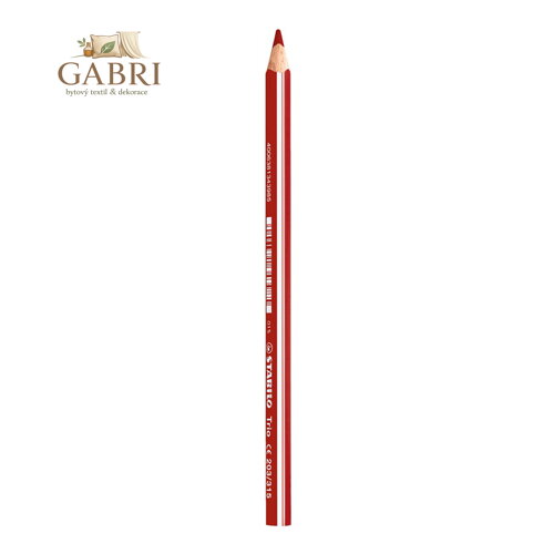 Pastelka trojhranná STABILO Trio silná, třešňově červená