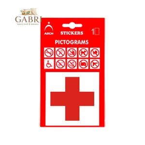 Samolepka Lékárnička - červený kříž