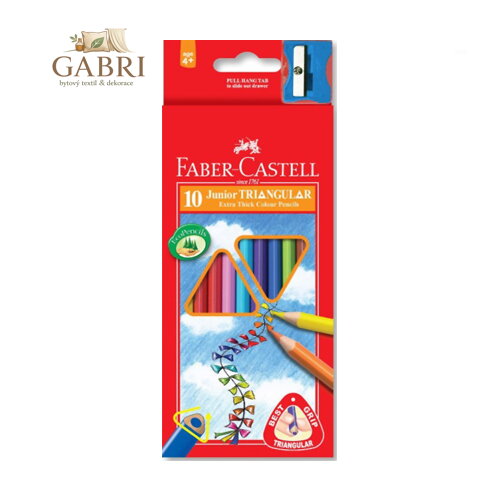 Pastelky Faber-Castell Grip Junior 10 barev