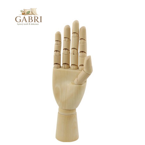 Dřevěná figurka - pravá ruka 10"/ 25 cm