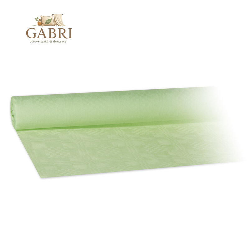 Papírový obrus rolovaný 8 x 1,20m, žlutozelený