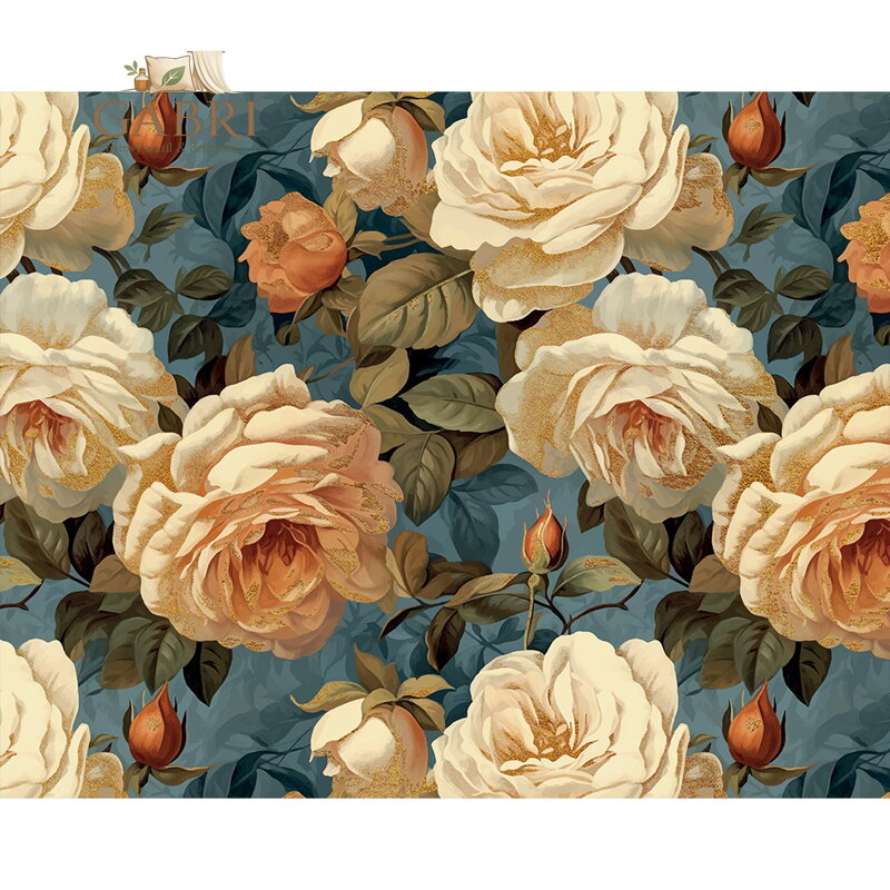 Dárkový balicí papír FLORENTIA 70x100 cm - bílé růže