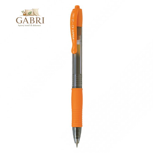 Roller gelový PILOT "G-2" oranžový 0,7 mm