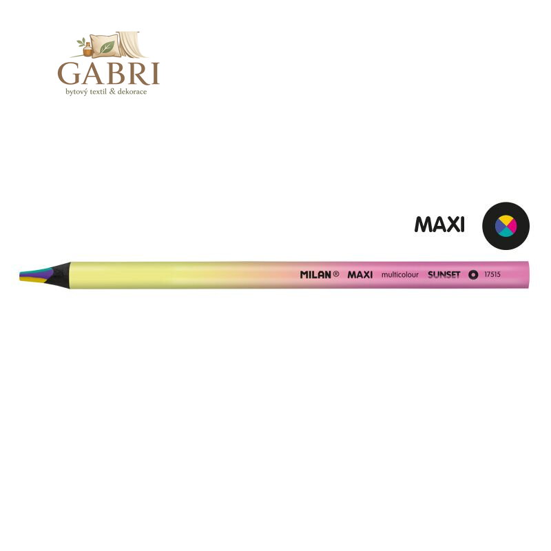 Tužka vícebarevná MILAN Sunset Maxi kulatá