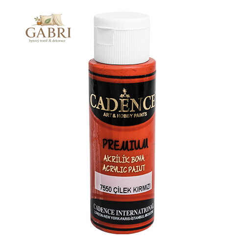 Akrylová barva CADENCE Premium, červená, 70 ml
