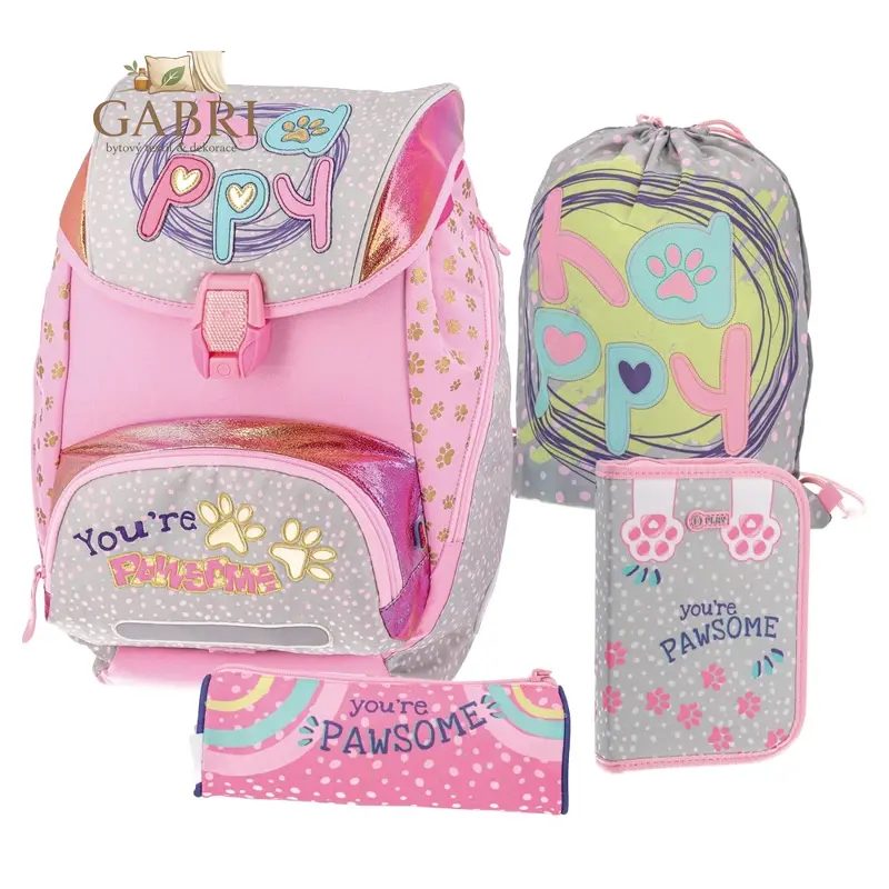 Školní batoh - 4-dílný LOGIC SET - Paws