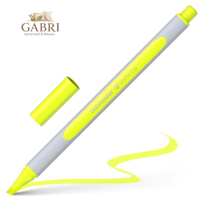 Zvýrazňovač SCHNEIDER Shine-Up - fluo žlutý