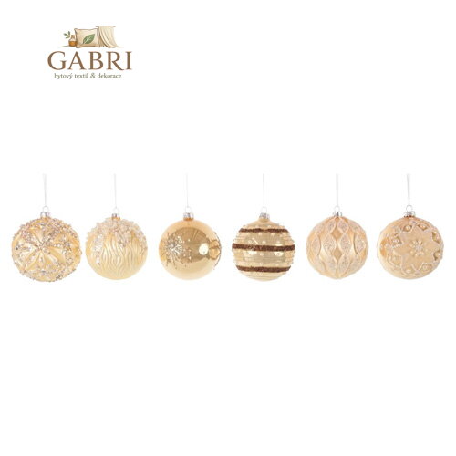 Vánoční koule - skleněná 100 mm / creation, mix / 1ks