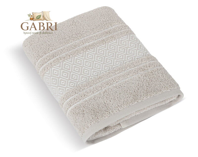 Froté osuška Mozaika 70x140cm 550g béžová
