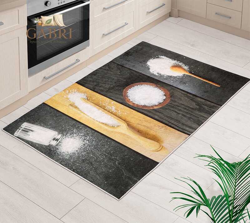 Koberec běhoun 3D 80x120cm mořská sůl