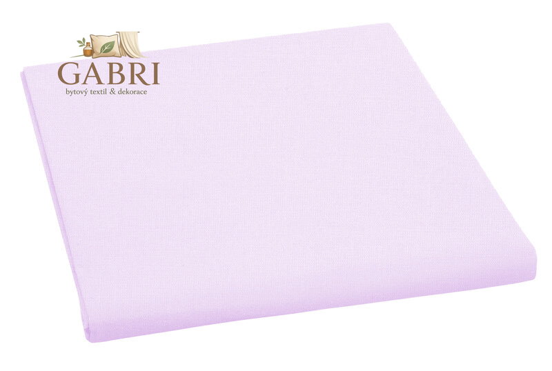 Prostěradlo bavlněné jednolůžkové 150x240cm světle fialové
