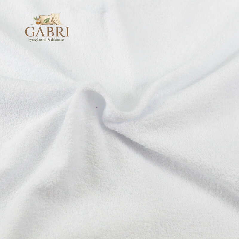 Froté prostěradlo bílé