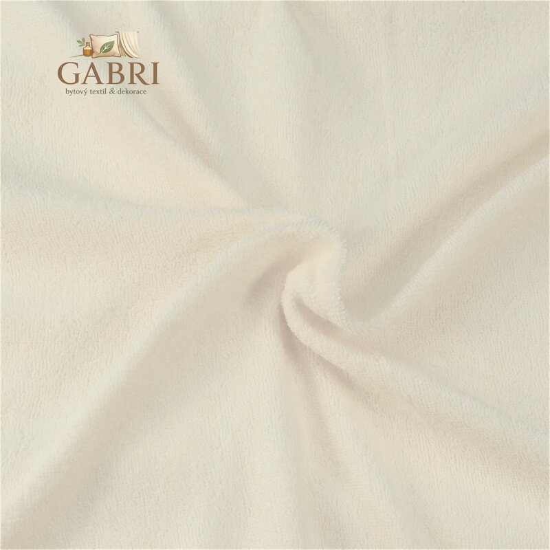 Froté prostěradlo smetanové