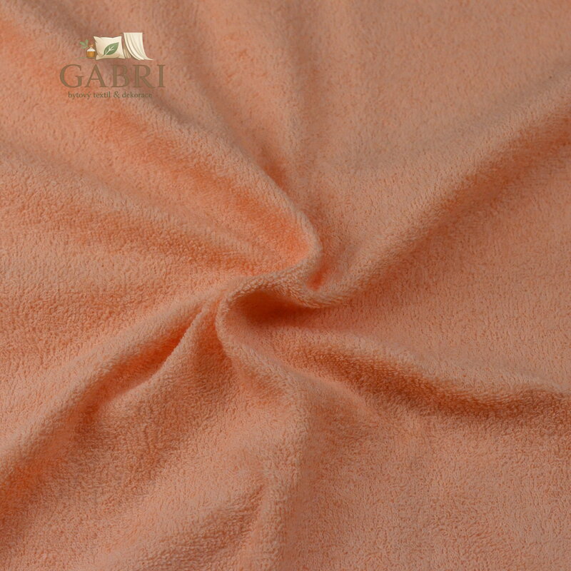Froté prostěradlo lososové