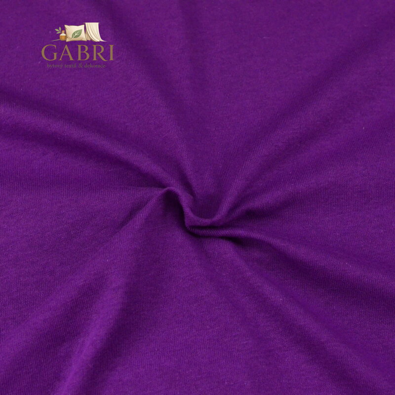 Jersey prostěradlo tmavě fialové