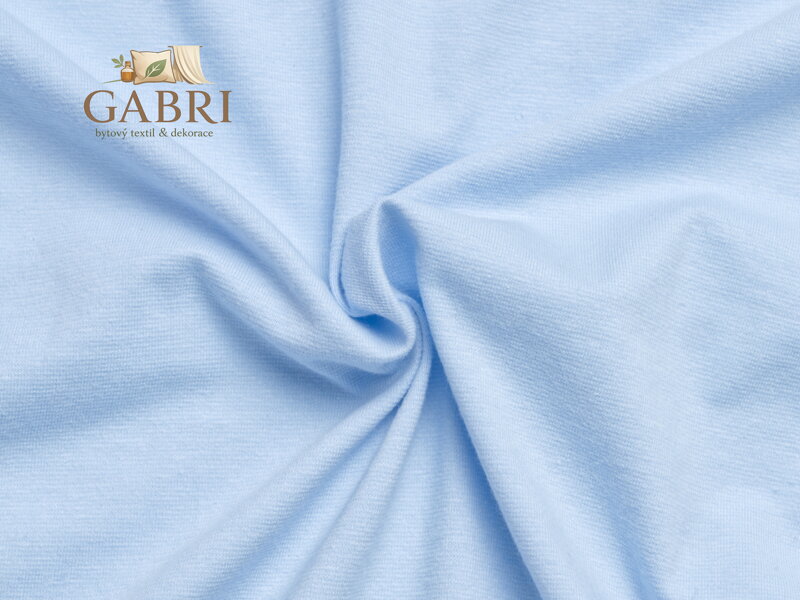 Jersey prostěradlo EXCLUSIVE světle modré