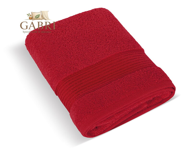 Froté ručník 50x100cm proužek 450g červená