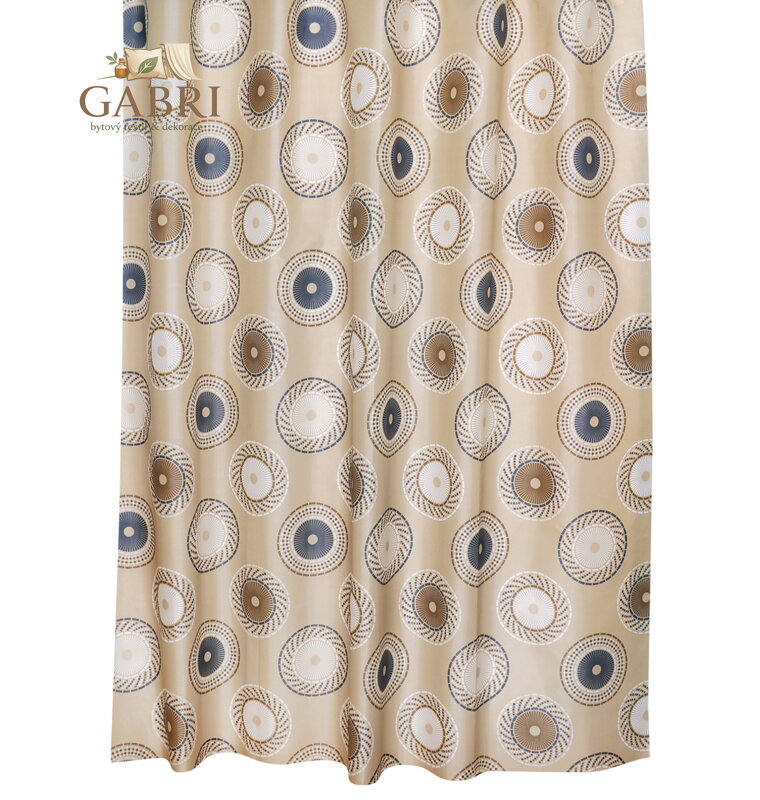 Koupelnový závěs Kola hnědá