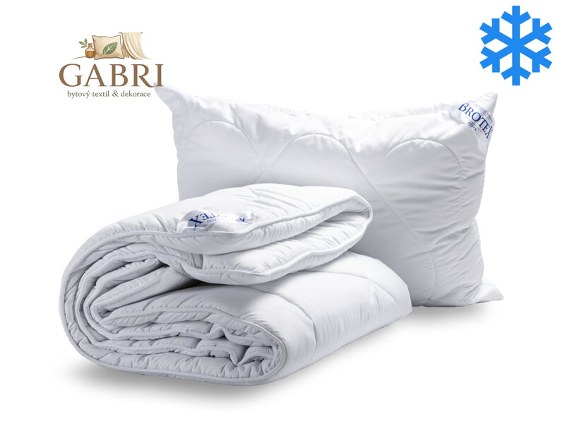 Zimní Thermo SET, přikrývka140x200cm zimní 1680g + polštář 70x90cm 900g UNICO zip