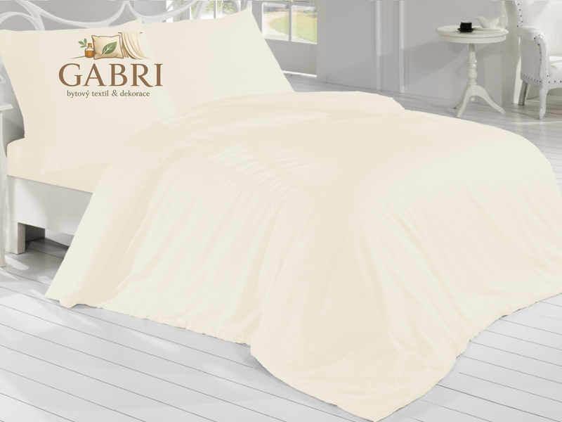 Saténový povlak na polštář 30x40cm smetanový
