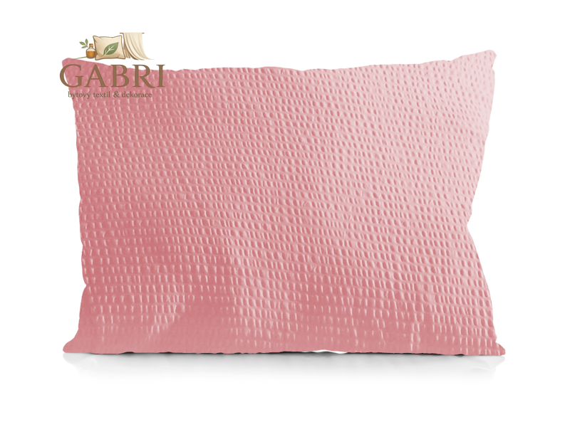 Krepový povlak na polštář růžový