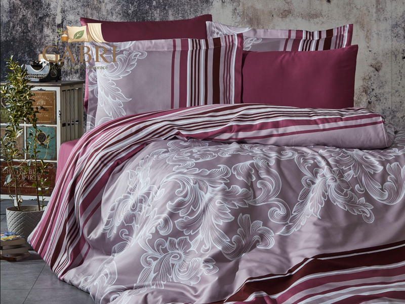 Saténový povlak na polštář 30x40cm Sonet bordo