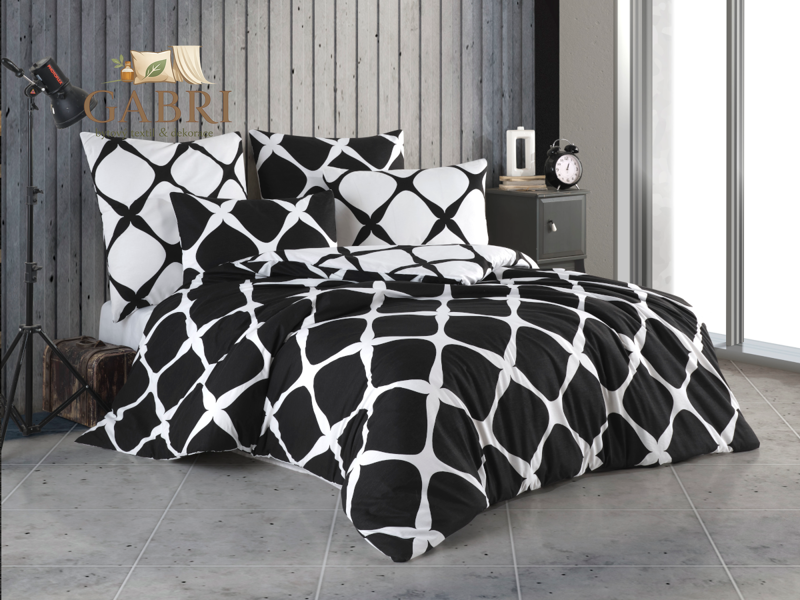 Povlečení francouzské bavlna 200x200,70x90 Noir