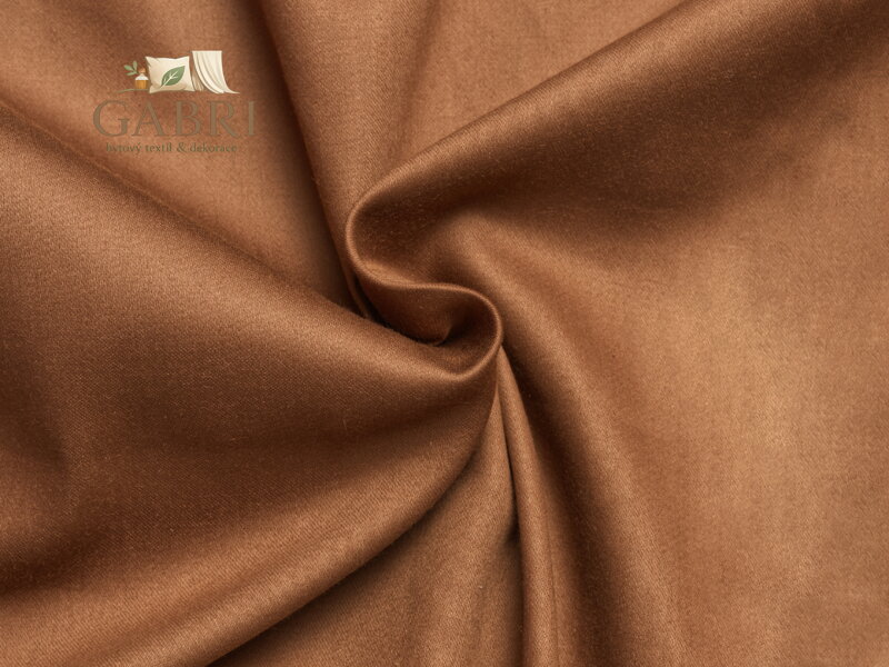 Hnědé saténové prostěradlo 240x230 plachta bez gumy