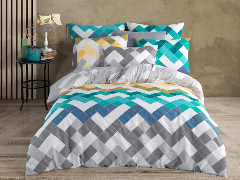 Povlečení bavlna 140x200, 70x90cm Siesta green