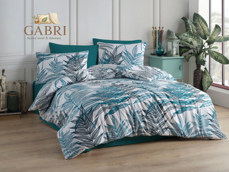 Povlečení francouzské bavlna 200x200,70x90 Deny blue