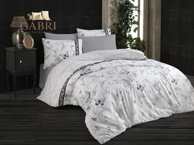 Prodloužené povlečení bavlna 140x220, 70x90cm Aneta white