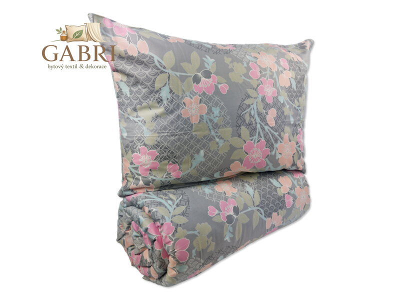 Francouzské povlečení Satén 220x200, 70x90cm Sarah pink