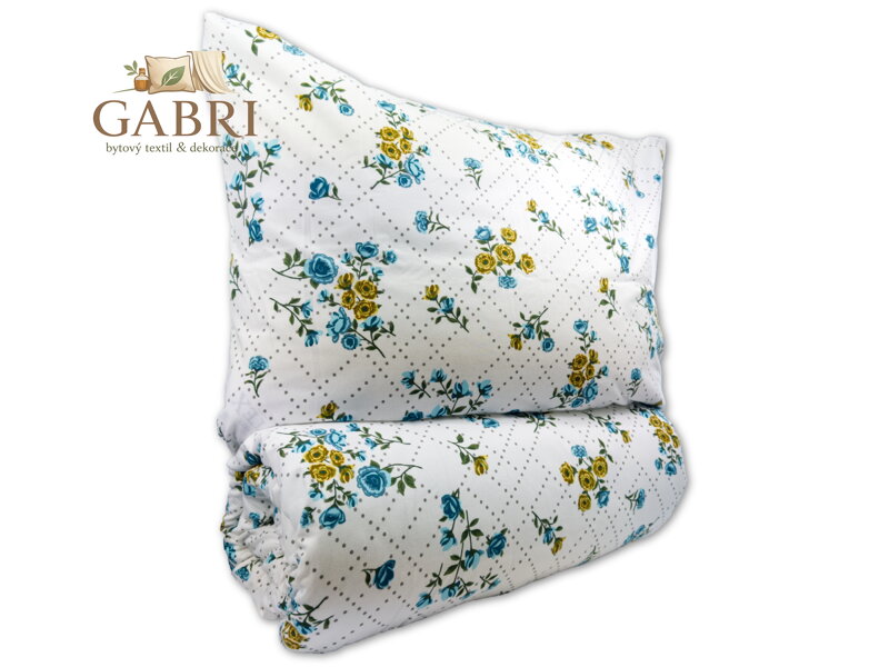 Povlečení bavlna 140x200, 70x90cm Olivie blue