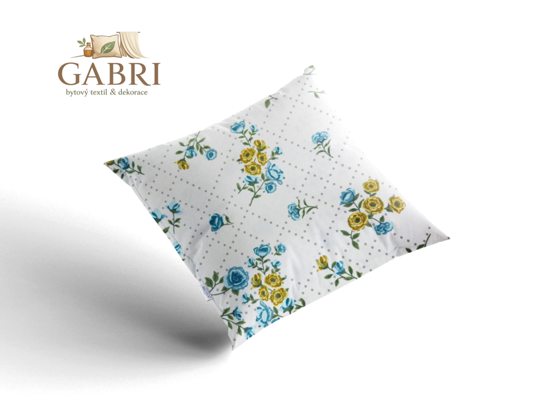 Bavlněný povlak na polštář Olívie blue