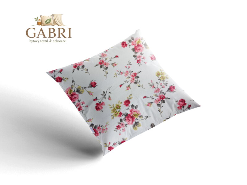 Krepový povlak na polštář Rosario red