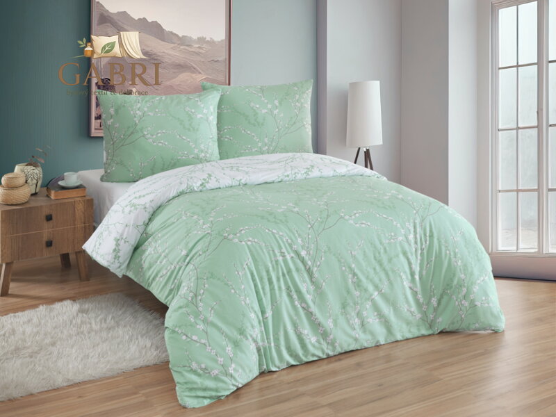 Francouzské povlečení Satén 220x200, 70x90cm Aspen tree