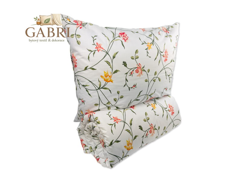 Prodloužené povlečení bavlna 140x220, 70x90cm Aria