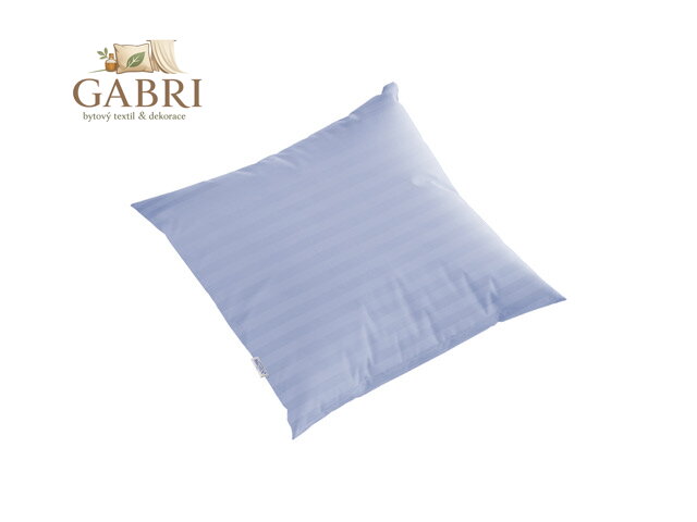 Povlak saténový proužek  70x90cm modrý